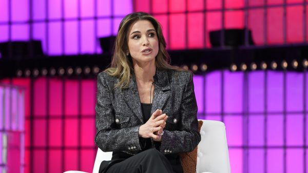 Queen Rania Al-Abdullah of Jordan answers questions after addressing the Web Summit technology conference in Lisbon, Portugal, Wednesday, Nov. 2, 2022. (AP Photo/Armando Franca) - Sputnik International