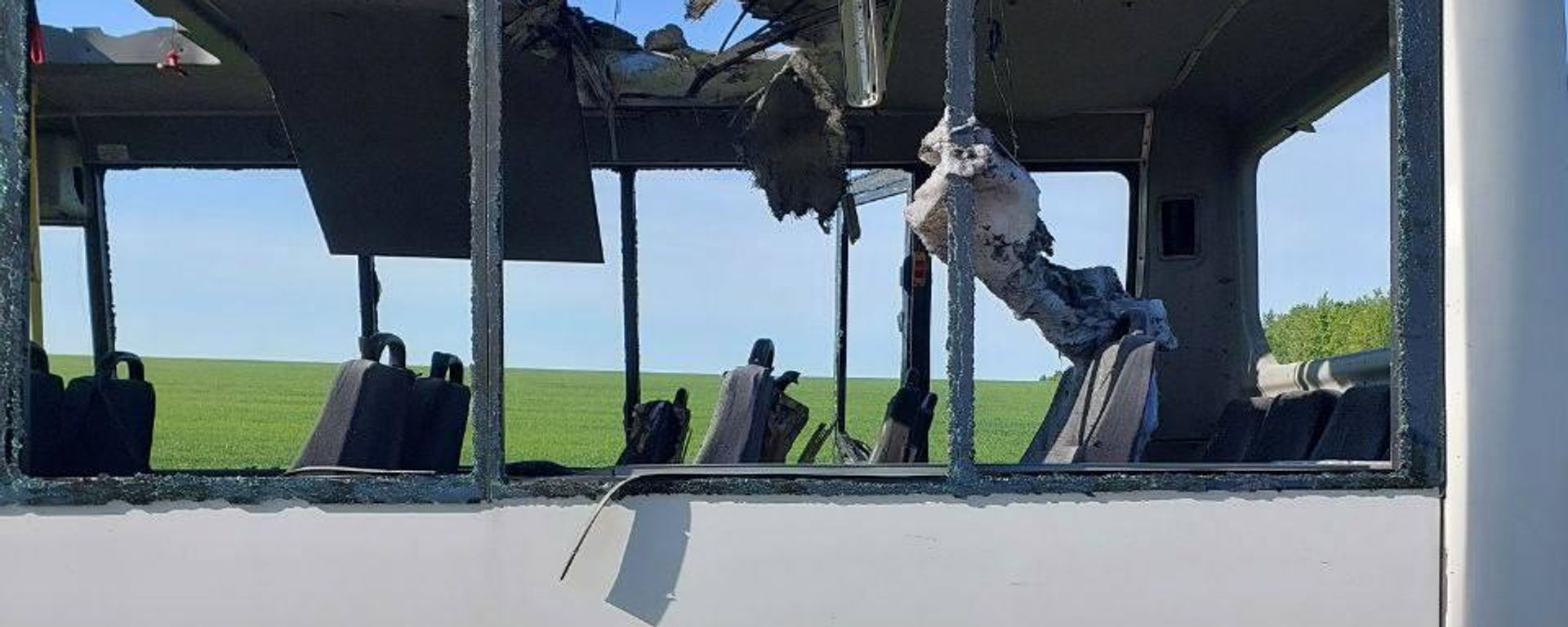 A vehicle damaged as a result of a Ukrainian drone attack on Russia's Belgorod region.
 - Sputnik International, 1920, 06.05.2024
