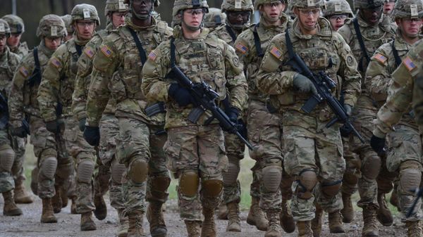 NATO's multinational battalion headed by the USA in Orzysz, Poland. - Sputnik International