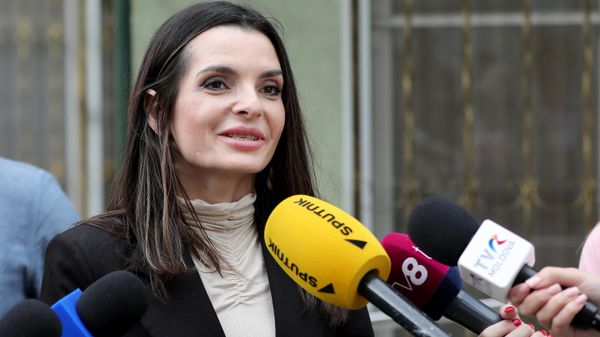 Yevgenia Gutsul of Moldova’s opposition Sor Party, elected head of the autonomous Gagauzia region, talks to the media after a meeting of the Appeals Chamber on the recognition of the elections of the head of Gagauzia in the city of Comrat, Autonomous Territorial Entity of Gagauzia, Moldova - Sputnik International
