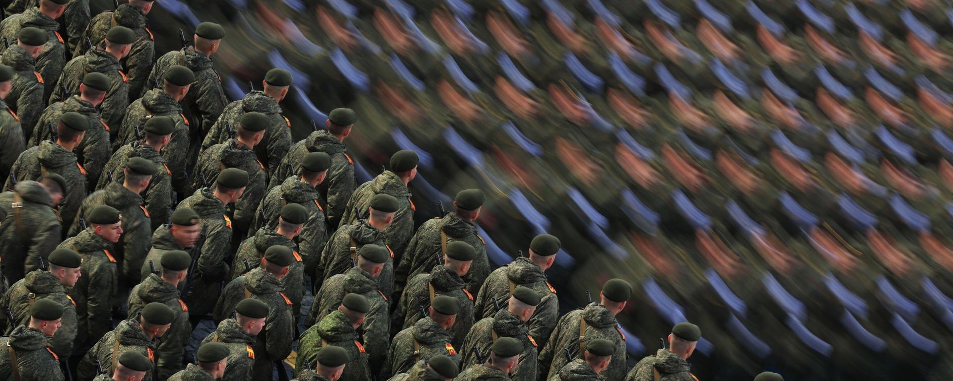 Russian troops at Red Square in Moscow during the military parade, marking 79th anniversary of the Victory Day, May 9, 2024. - Sputnik International, 1920, 09.05.2024