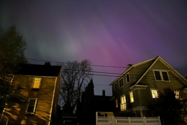 Northern lights shine over Portsmouth, New Hampshire, United States. - Sputnik International