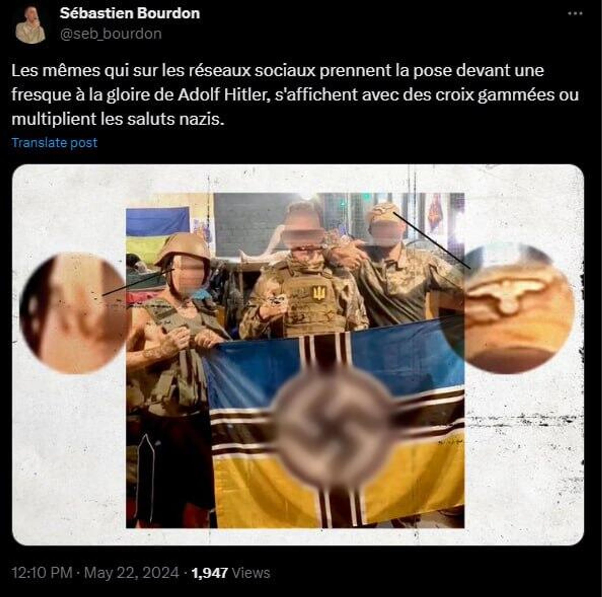 Screenshot of X post by French investigative journalist Sébastien Bourdon. - Sputnik International, 1920, 24.05.2024