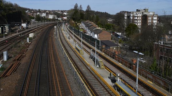 A deserted Preston Park train station is pictured north of Brighton on the south coast of England on March 21, 2020, a day after the British government said it would help cover the wages of people hit by the coronavirus outbreak as it tightened restrictions to curb the spread of the disease - Sputnik International