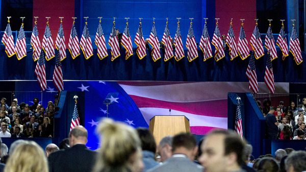 Supporters of the Democratic candidate Hillary Clinton at the Jacob K. Javits Convention Center in New York
 - Sputnik International