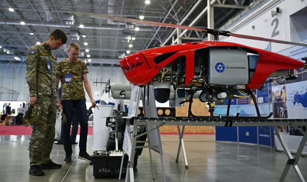 MBPV-37 unmanned aerial vehicle system with vertical takeoff and landing developed by the Rosatom Emergency Technical Center. - Sputnik International