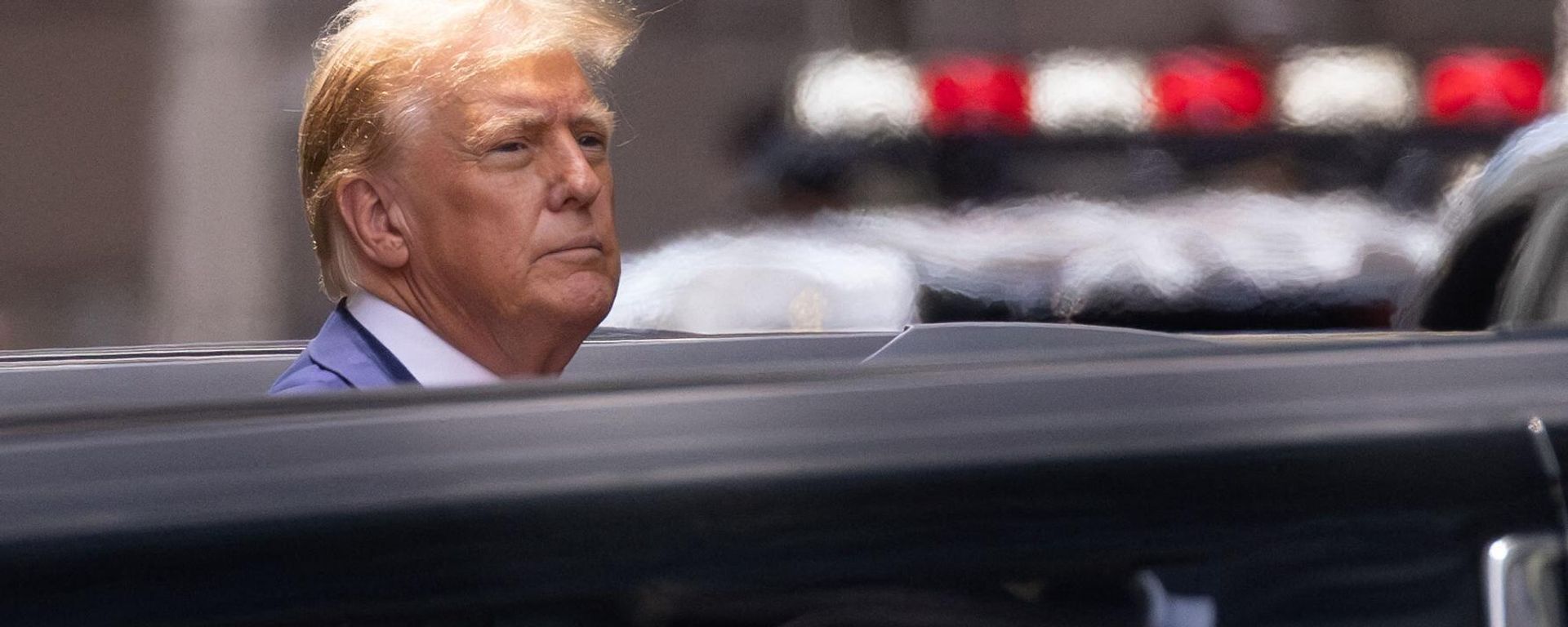 Former US President and Republican presidential candidate Donald Trump leaves Trump Tower in New York City on May 31, 2024. Donald Trump became the first former US president ever convicted of a crime after a New York jury found him guilty on all charges in his hush money case, months before an election that could see him yet return to the White House.  - Sputnik International, 1920, 02.06.2024