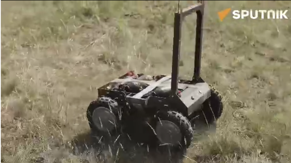 New Russian Lyagushka (lit. Frog) drone in combat  - Sputnik International