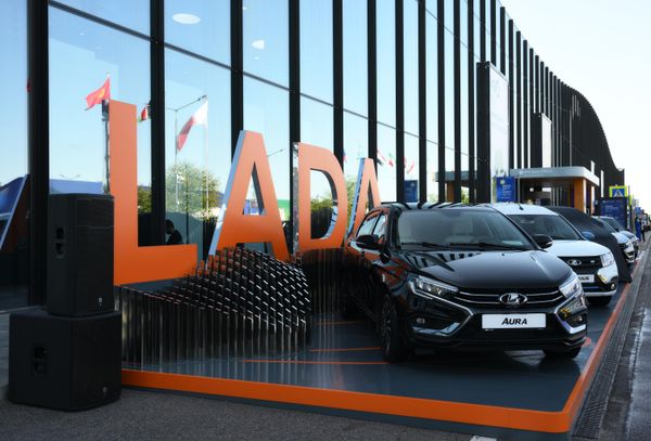 The stand of Russia's Lada car brand at the SPIEF. - Sputnik International