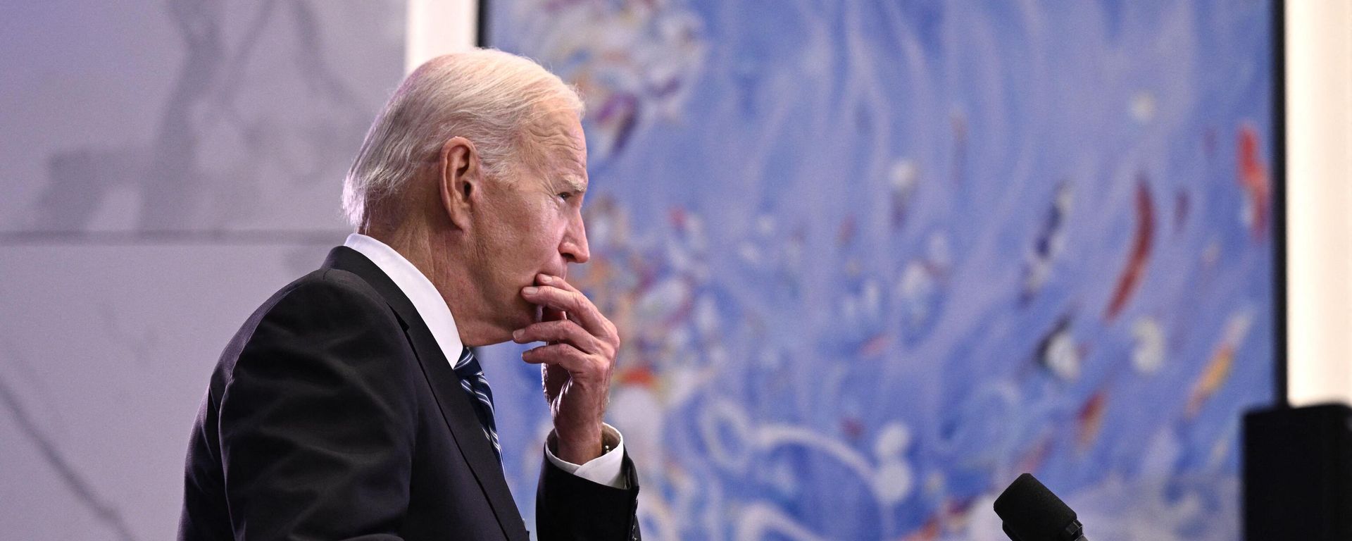 US President Joe Biden holds a press conference during a solidarity visit to Israel, on October 18, 2023. - Sputnik International, 1920, 17.06.2024