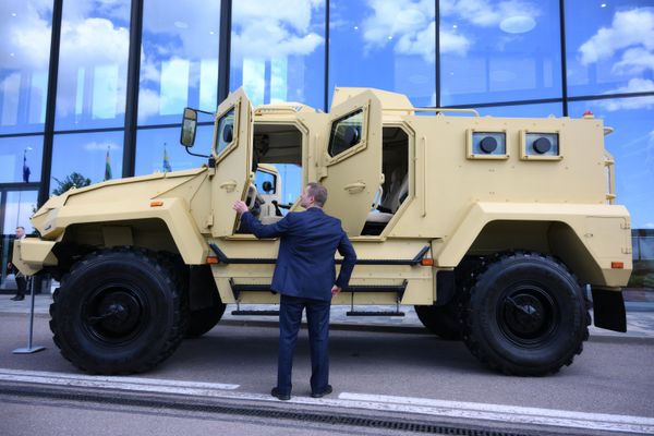 Spartak armored vehicle at SPIEF - Sputnik International