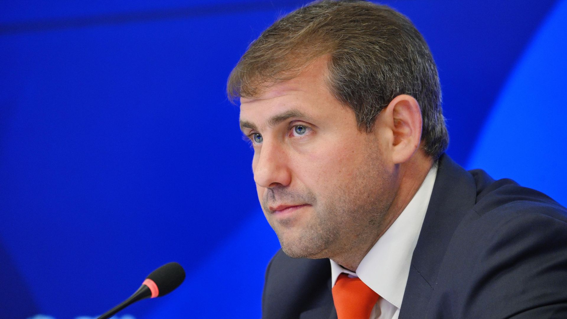 Moldova's opposition bloc Pobeda (Victory) and Sor party leader Ilan Shor attends a news conference announcing an opening of the Moldovan Trading House in Russia at the Rossiya Segodnya international multimedia press centre in Moscow, Russia - Sputnik International, 1920, 15.08.2025