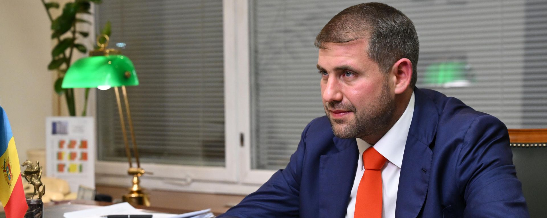 Moldovan opposition politician Ilan Shor, the leader of Pobeda (Victory) political bloc meets with Chairman of the Russian State Duma's committee on CIS affairs Leonid Kalashnikov, in Moscow, Russia - Sputnik International, 1920, 06.06.2024