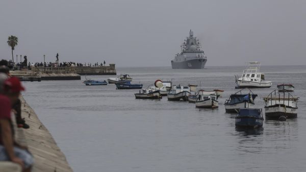 The Russian Navy Admiral Gorshkov frigate arrives at the port of Havana, Cuba - Sputnik International