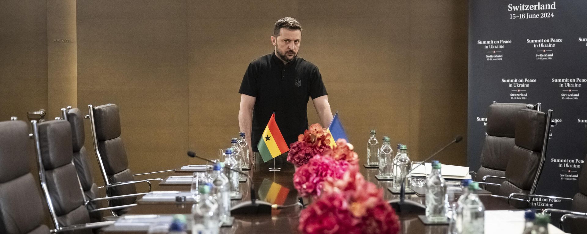 Ukraine's Volodymyr Zelensky during the Summit on peace in Ukraine, at the luxury Burgenstock resort, near Lucerne, on June 16, 2024.  - Sputnik International, 1920, 17.06.2024