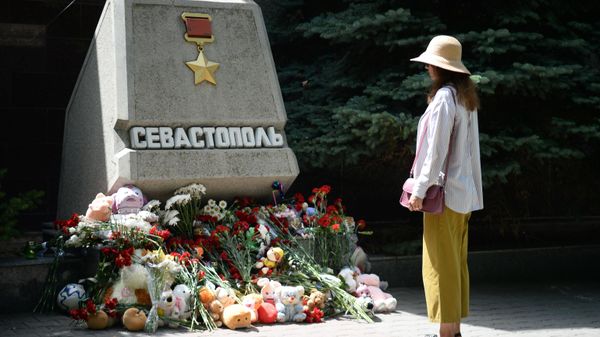 Makeshift memorial to victims of a Ukrainian missile attack on Sevastopol, Republic of Crimea, Russia Makeshift memorial to victims of a Ukrainian missile attack on Sevastopol, Republic of Crimea, Russia - Sputnik International