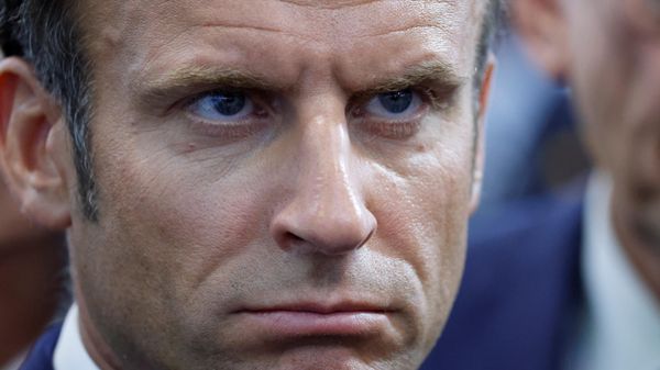 French President Emmanuel Macron looks on as he visits the Eurosatory land and airland defense and security trade fair, at the Paris-Nord Villepinte Exhibition Centre in Villepinte, north of Paris, Monday, June 13, 2022 - Sputnik International