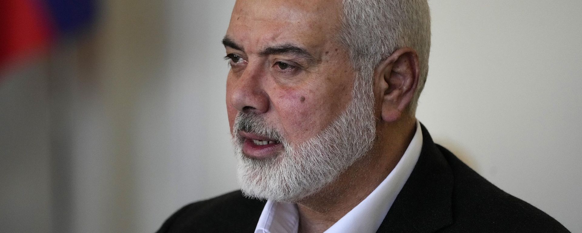 Hamas chief Ismail Haniyeh speaks during his meeting with Iranian Foreign Minister Hossein Amirabdollahian in Tehran, Iran, Tuesday, March 26, 2024. - Sputnik International, 1920, 08.07.2024