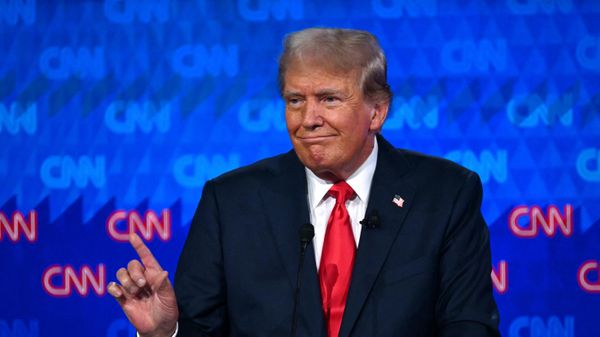 Former US President and Republican presidential candidate Donald Trump speaks as he participates in the first presidential debate of the 2024 elections with US President Joe Biden at CNN's studios in Atlanta, Georgia, on June 27, 2024.  - Sputnik International