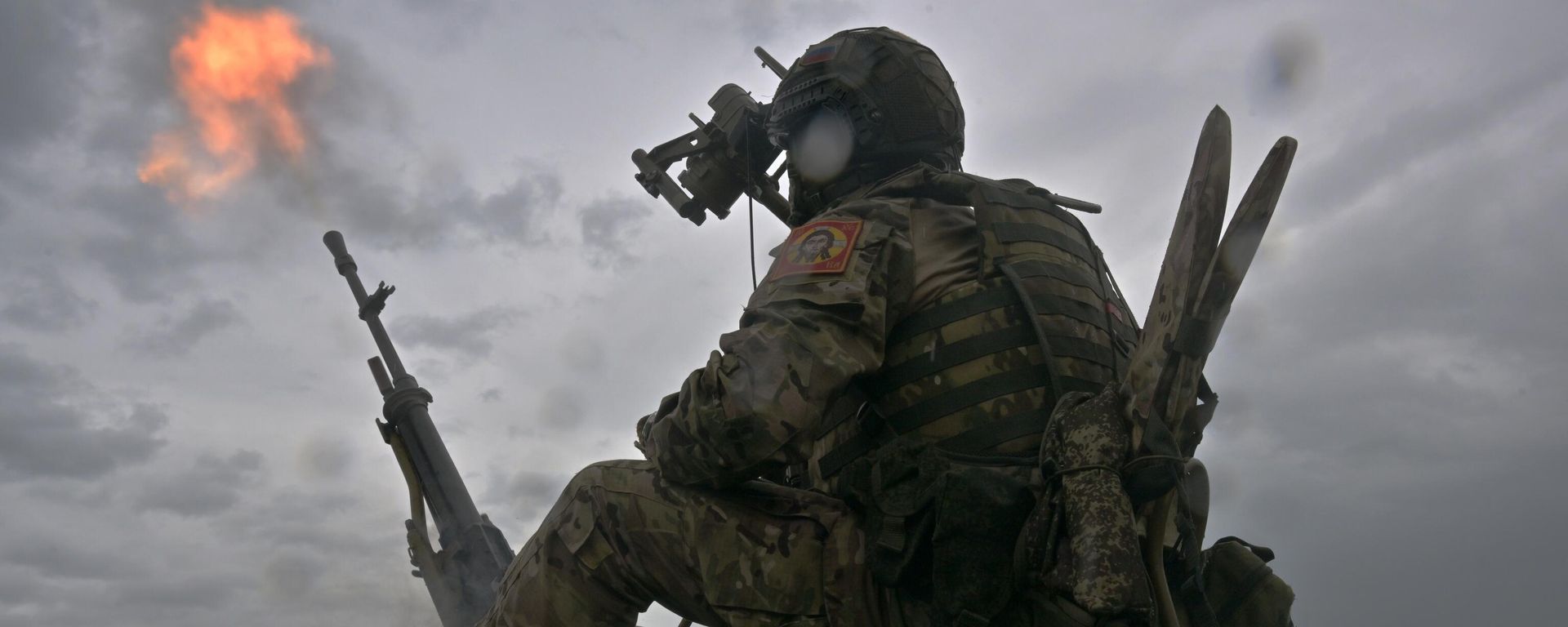 A Russian serviceman fires a NSV Utyos heavy machine gun at an air target amid Russia's military operation in Ukraine A Russian serviceman fires a NSV Utyos heavy machine gun at an air target amid Russia's military operation in Ukraine - Sputnik International, 1920, 04.10.2024