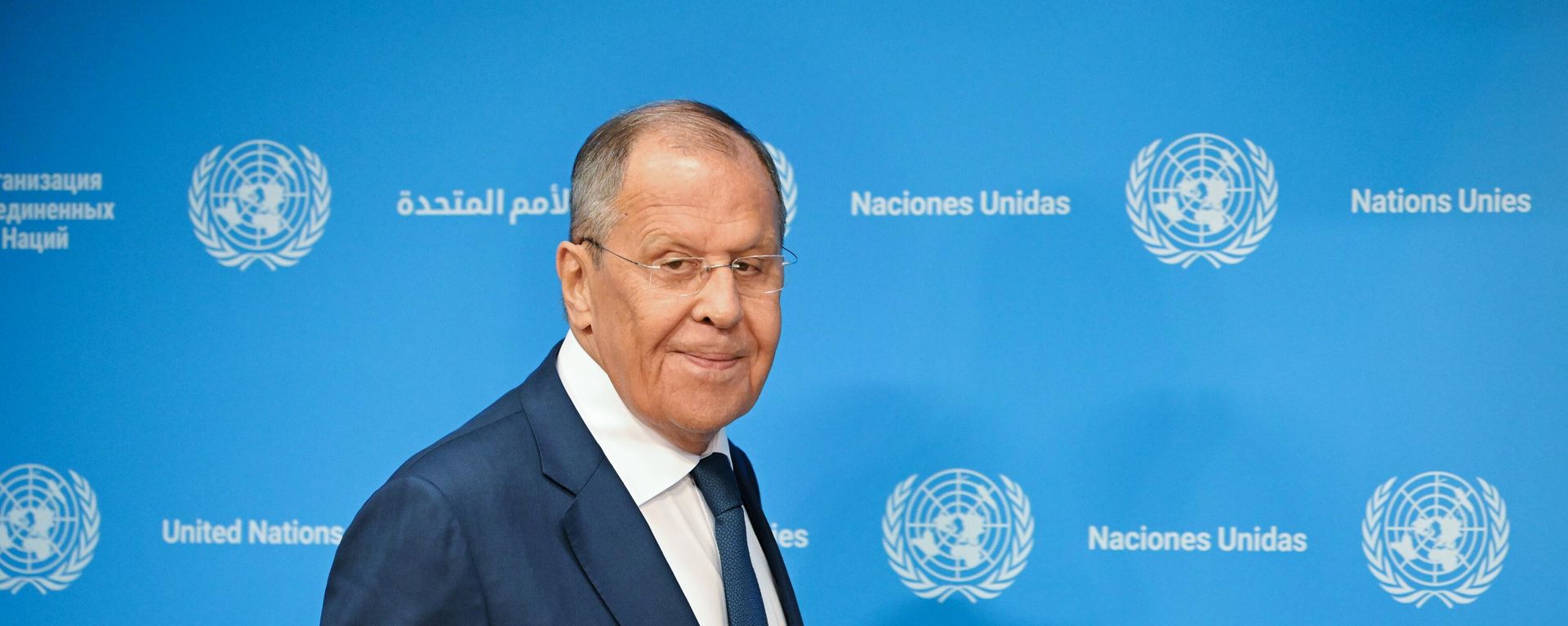 Russian Foreign Minister Sergey Lavrov arrives at a news conference following United Nations Security Council sessions at the UN headquarters in New York, the United States. - Sputnik International, 1920, 17.07.2024