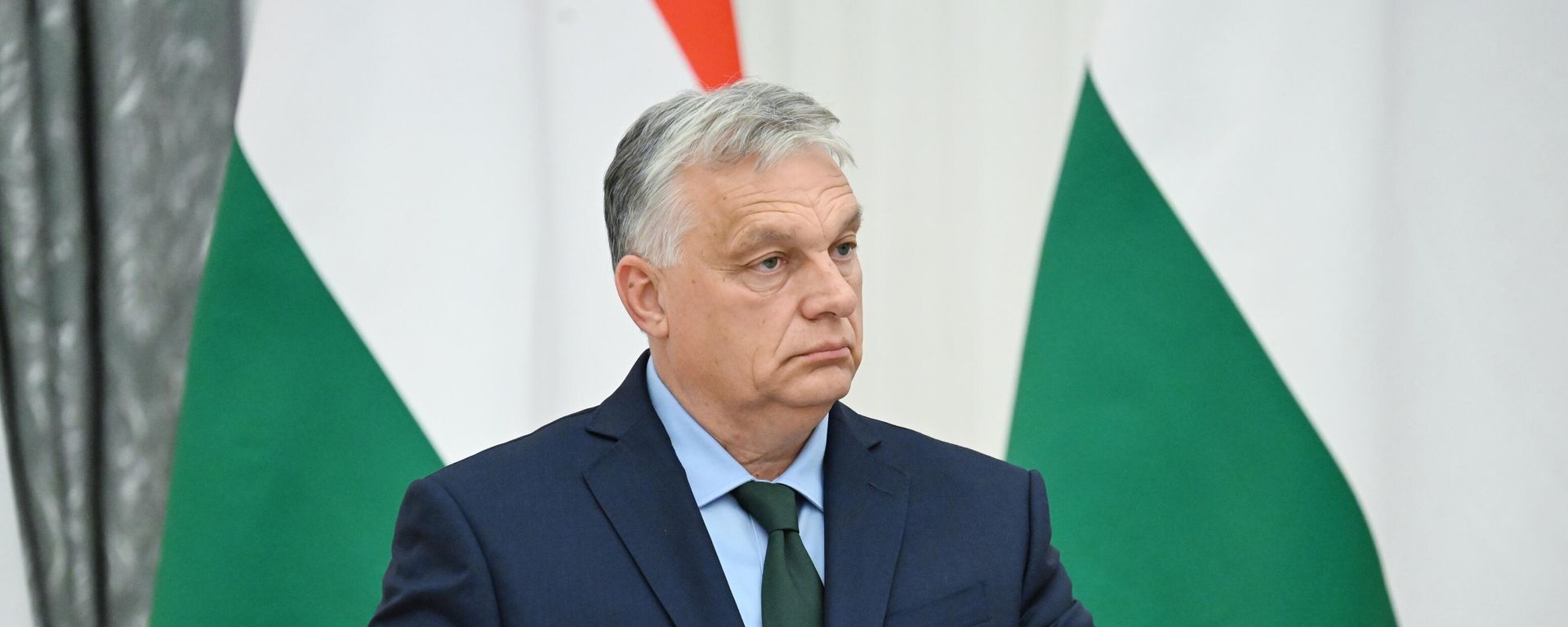 Hungarian Prime Minister Viktor Orban attends a joint conference with Russian President Vladimir Putin - Sputnik International, 1920, 09.11.2024