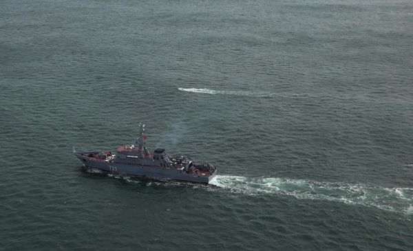 Project 11770 landing boat "Serna" "Zaur Omarov" of the Caspian flotilla during a planned exercise. - Sputnik International