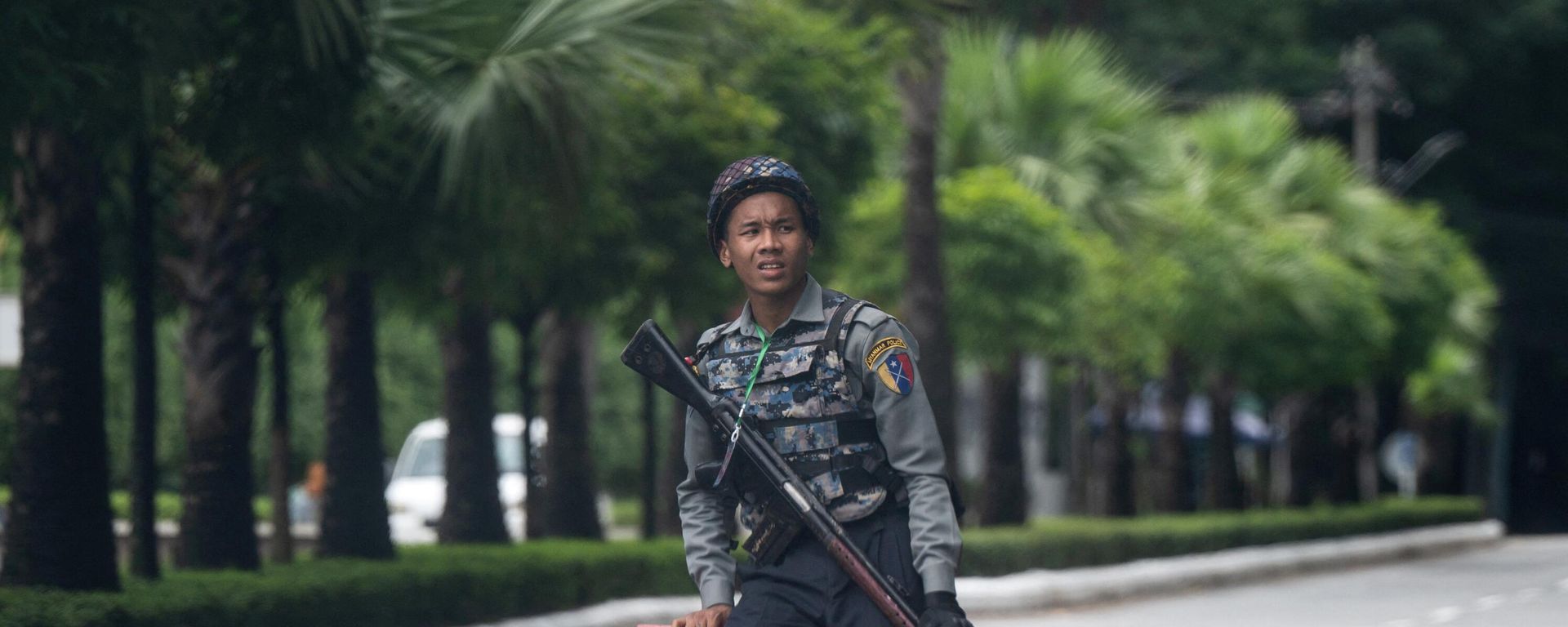 Police on the streets of Yangon protecting law and order - Sputnik International, 1920, 04.08.2024