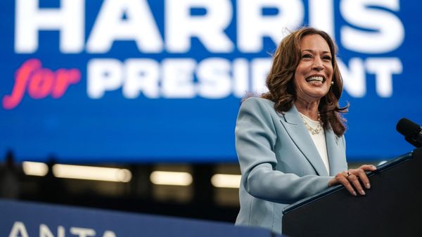 US Vice President and 2024 Democratic presidential candidate Kamala Harris speaks at a campaign rally in Atlanta, Georgia, on July 30, 2024. - Sputnik International