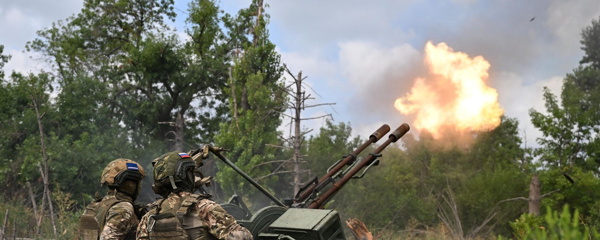 A Russian air defense fire unit in the special military operation zone. File photo A Russian air defense fire unit in the special military operation zone. File photo - Sputnik International, 1920, 01.10.2024