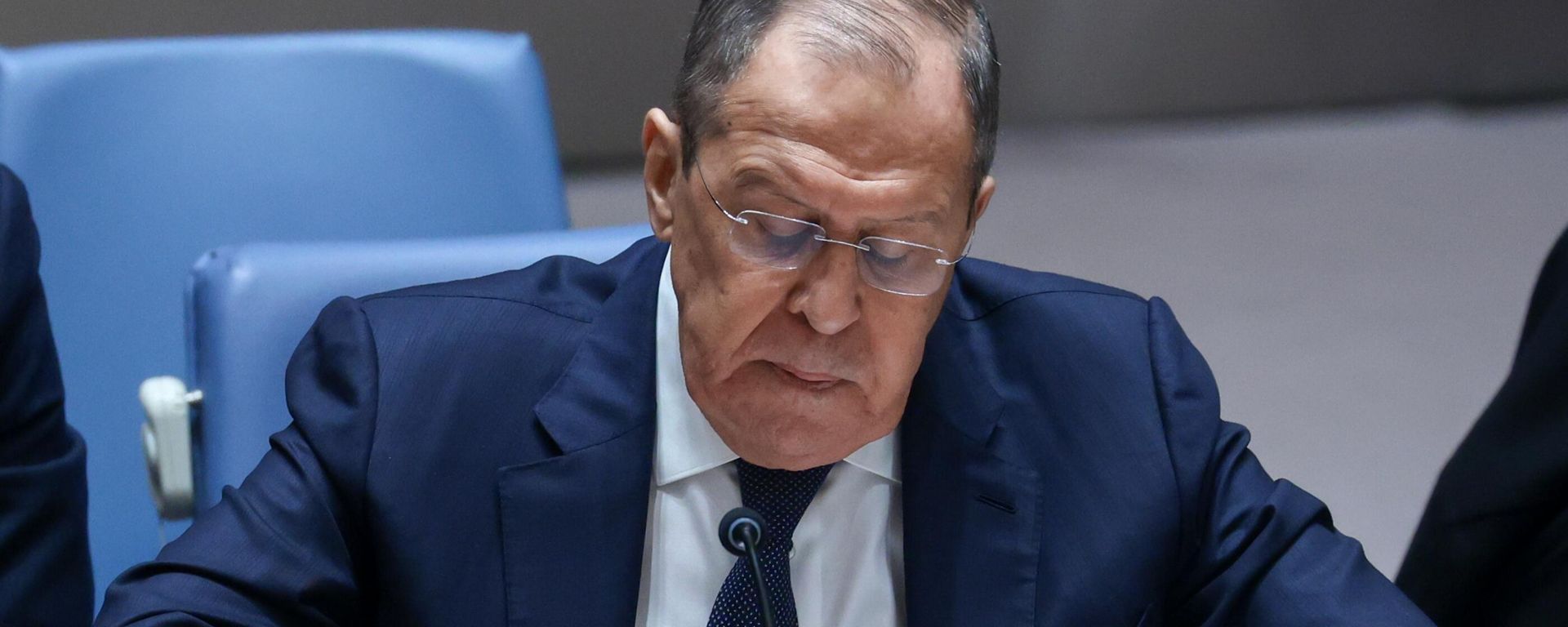 Russia's Foreign Minister Sergey Lavrov speaks during a meeting of the United Nations Security Council - Sputnik International, 1920, 14.11.2024
