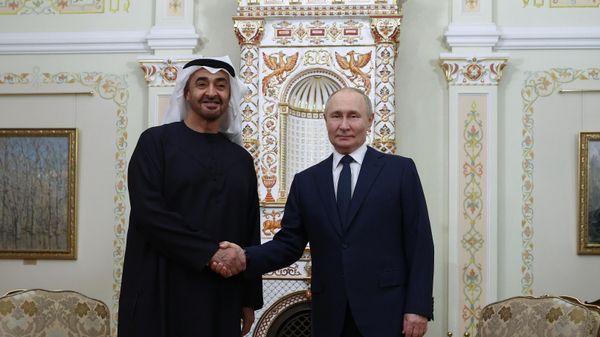 Meeting between President Vladimir Putin and UAE President Mohamed bin Zayed Al Nahyan - Sputnik International