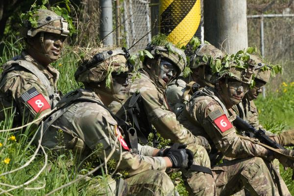 US Army soldiers engage in a military drill in South Korea. - Sputnik International