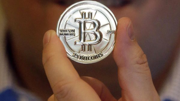 A 25 Bitcoin token. File photo - Sputnik International