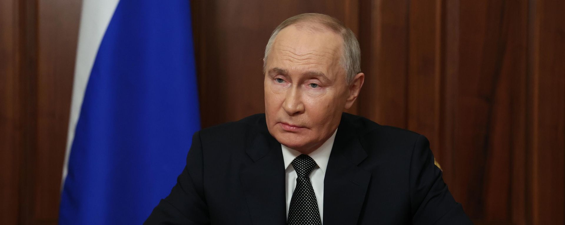 Russian President Vladimir Putin makes an address to the Russian armed forces personnel and citizens after Ukraine fired six US-made ATACMS ballistic missiles on November 19 - Sputnik International, 1920, 21.11.2024