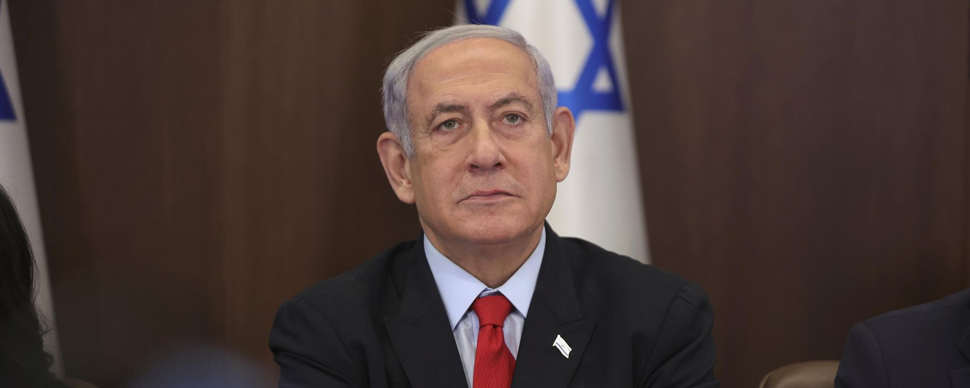 Israeli Prime Minister Benjamin Netanyahu attends the weekly cabinet meeting at the prime minister's office in Jerusalem, Israel, Sunday, July 30, 2023 - Sputnik International, 1920, 11.08.2025
