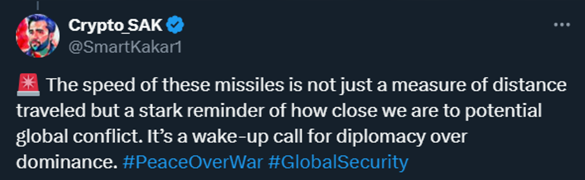 The speed of these missiles is not just a measure of distance traveled but a stark reminder of how close we are to potential global conflict. It’s a wake-up call for diplomacy over dominance The speed of these missiles is not just a measure of distance traveled but a stark reminder of how close we are to potential global conflict. It’s a wake-up call for diplomacy over dominance - Sputnik International, 1920, 27.11.2024