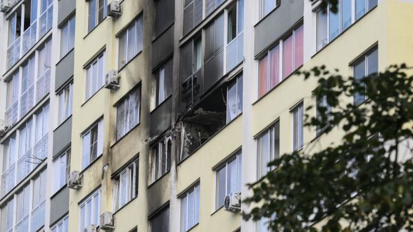 A damaged apartment block following a Ukrainian drone attack on Ramenskoye, Moscow region, Russia. File photo - Sputnik International