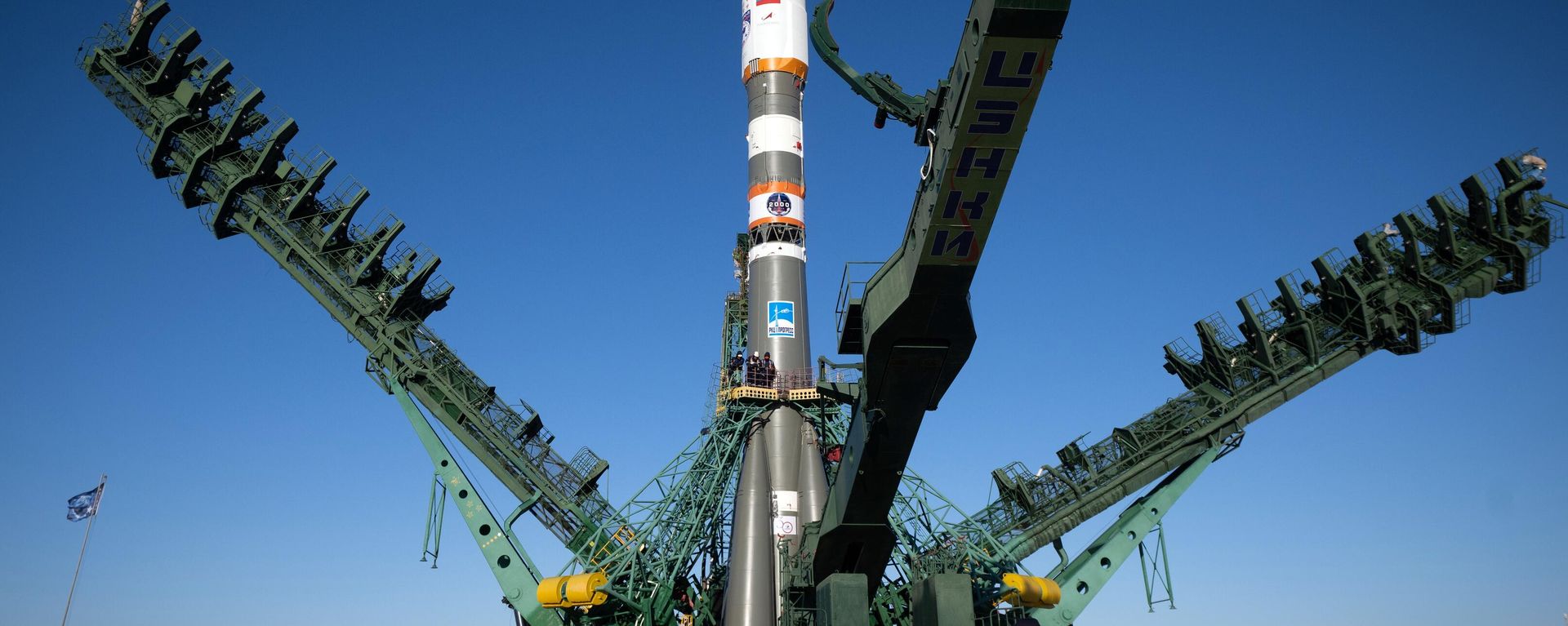 The Soyuz-2.1b rocket at the Baikonur Cosmodrome - Sputnik International, 1920, 04.10.2025