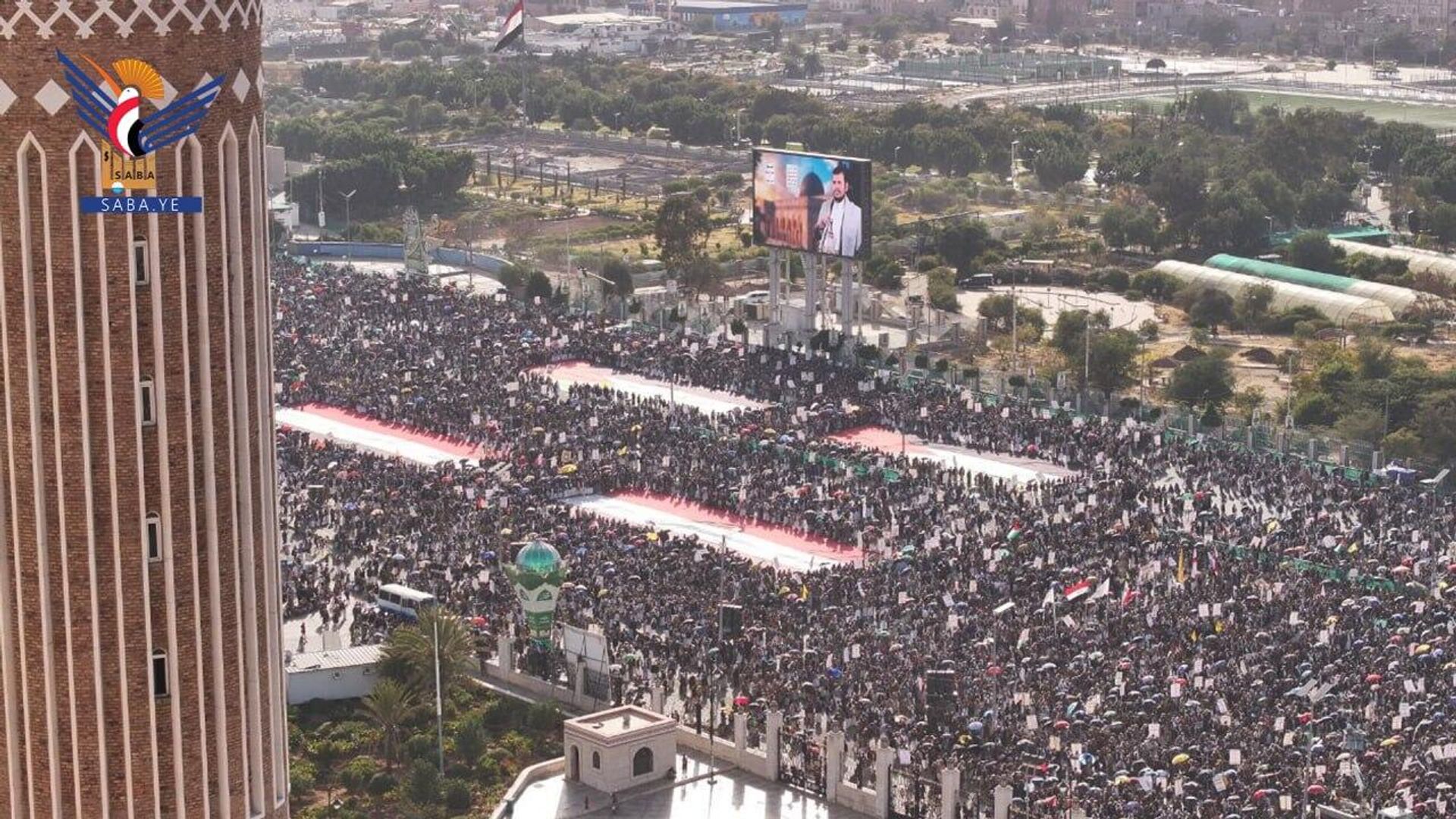Hundreds of thousands gather in Sanaa, Yemen amid nation-wide rallies organized by the Houthis against Israel and the US, a day after massive Israeli airstrikes against Yemen. Hundreds of thousands gather in Sanaa, Yemen amid nation-wide rallies organized by the Houthis against Israel and the US, a day after massive Israeli airstrikes against Yemen. - Sputnik International, 1920, 27.12.2024