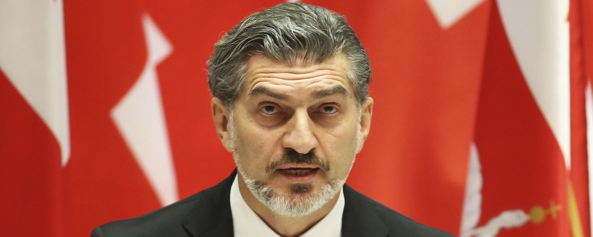 Georgian President-elect Mikheil Kavelashvili speaks at his swearing-in ceremony at the Georgian Parliament in Tbilisi, Georgia, Sunday, Dec. 29, 2024. Georgian President-elect Mikheil Kavelashvili speaks at his swearing-in ceremony at the Georgian Parliament in Tbilisi, Georgia, Sunday, Dec. 29, 2024. - Sputnik International, 1920, 29.12.2024