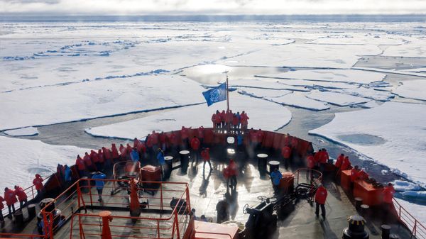 Russian Arktika-class nuclear-powered icebreaker  - Sputnik International