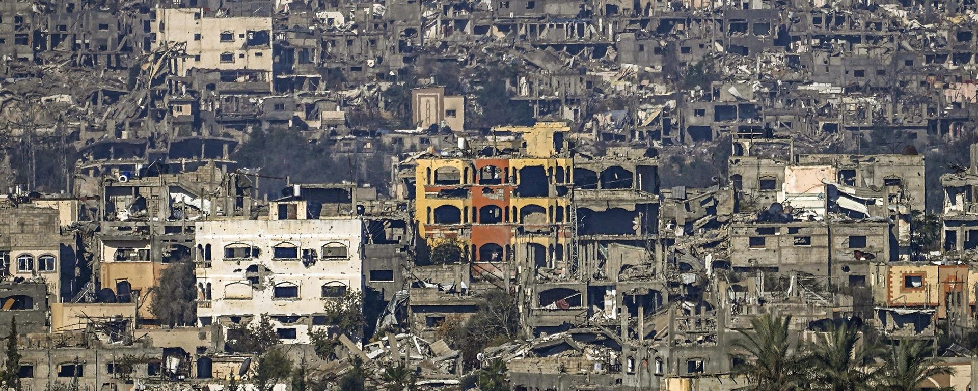 Ruins of Gaza City as seen from southern Israel, Thursday Jan. 2, 2025. Ruins of Gaza City as seen from southern Israel, Thursday Jan. 2, 2025. - Sputnik International, 1920, 04.01.2025