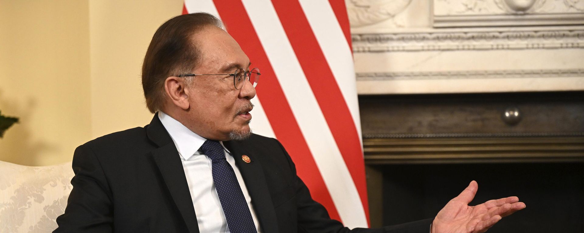 Malaysia's Prime Minister Anwar Ibrahim in London, Wednesday Jan. 15, 2025. Malaysia's Prime Minister Anwar Ibrahim in London, Wednesday Jan. 15, 2025. - Sputnik International, 1920, 20.01.2025