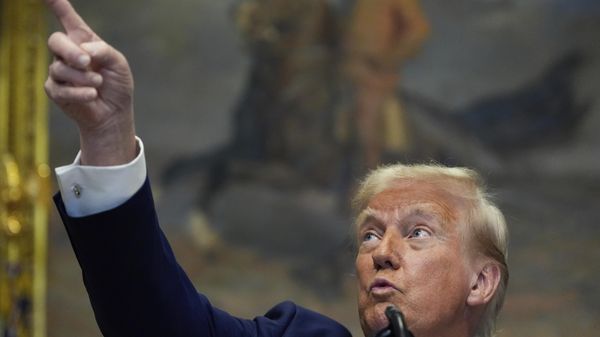 President Donald Trump speaks in the Roosevelt Room of the White House, Tuesday, Jan. 21, 2025, in Washington.  - Sputnik International