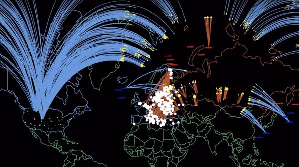 Image from Princeton University Science & Global Security program's PLAN A simulation of a devastating consequences of a nuclear war between the US and Russia. - Sputnik International