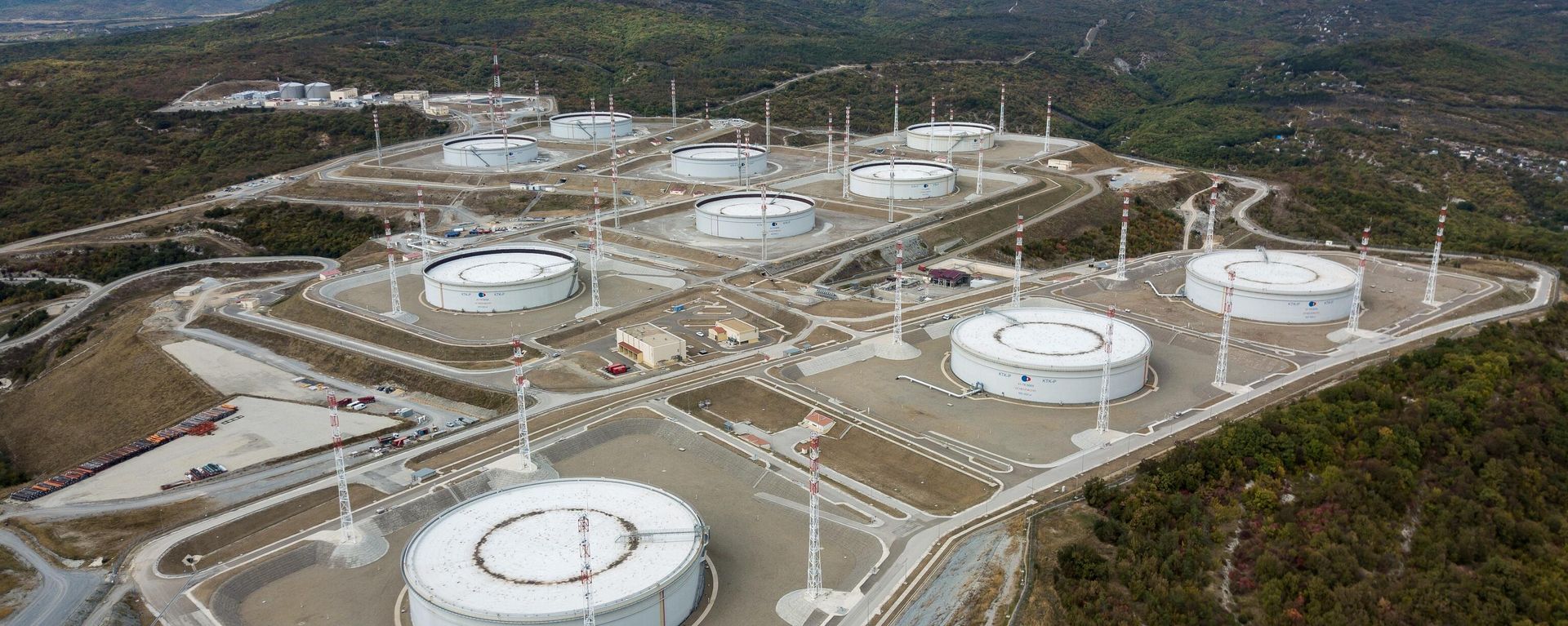 Oil storage facility of the Caspian Pipeline Consortium (CPC-R) in Russia's Krasnodar region - Sputnik International, 1920, 25.07.2026