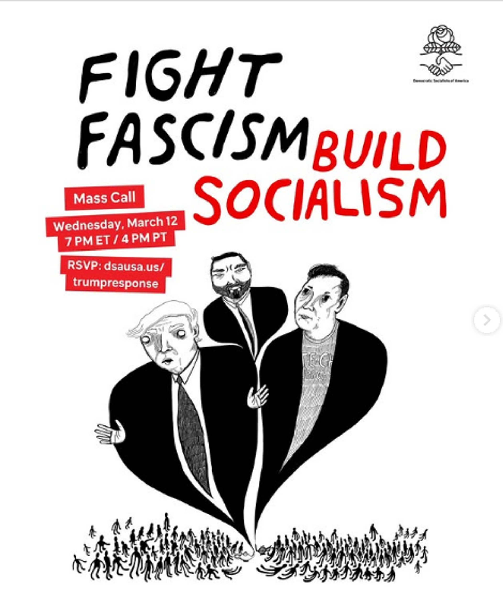 Screenshot from social media account of Democratic Socialists of America  - Sputnik International, 1920, 22.03.2025