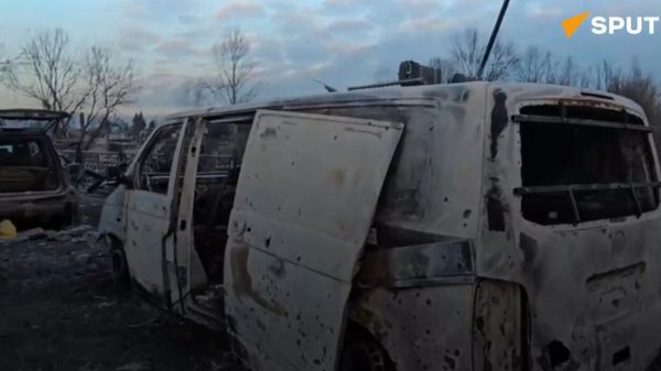 Ukrainian fighters' bodies found amid destruction in liberated Sudzha - Sputnik International