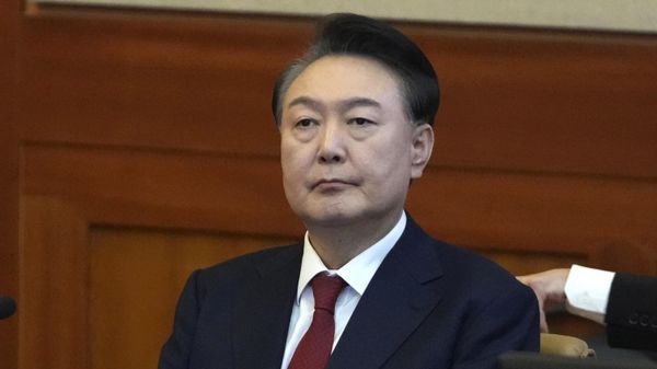 South Korea's President Yoon Suk Yeol attends a hearing of his impeachment trial at the Constitutional Court in Seoul, South Korea, on Feb. 11, 2025.  - Sputnik International